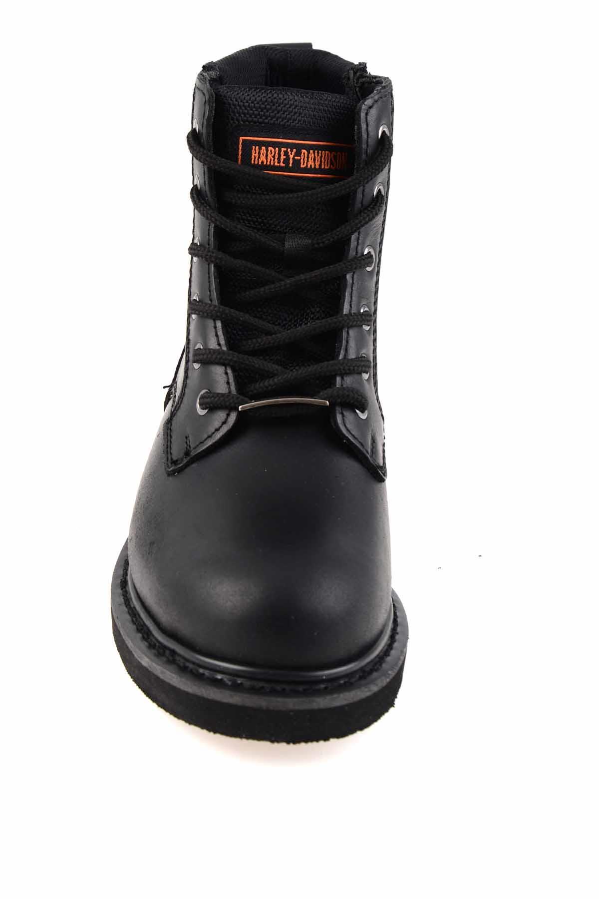 Black Hakiki Deri Kadın Bot & Bootie HD0777009803