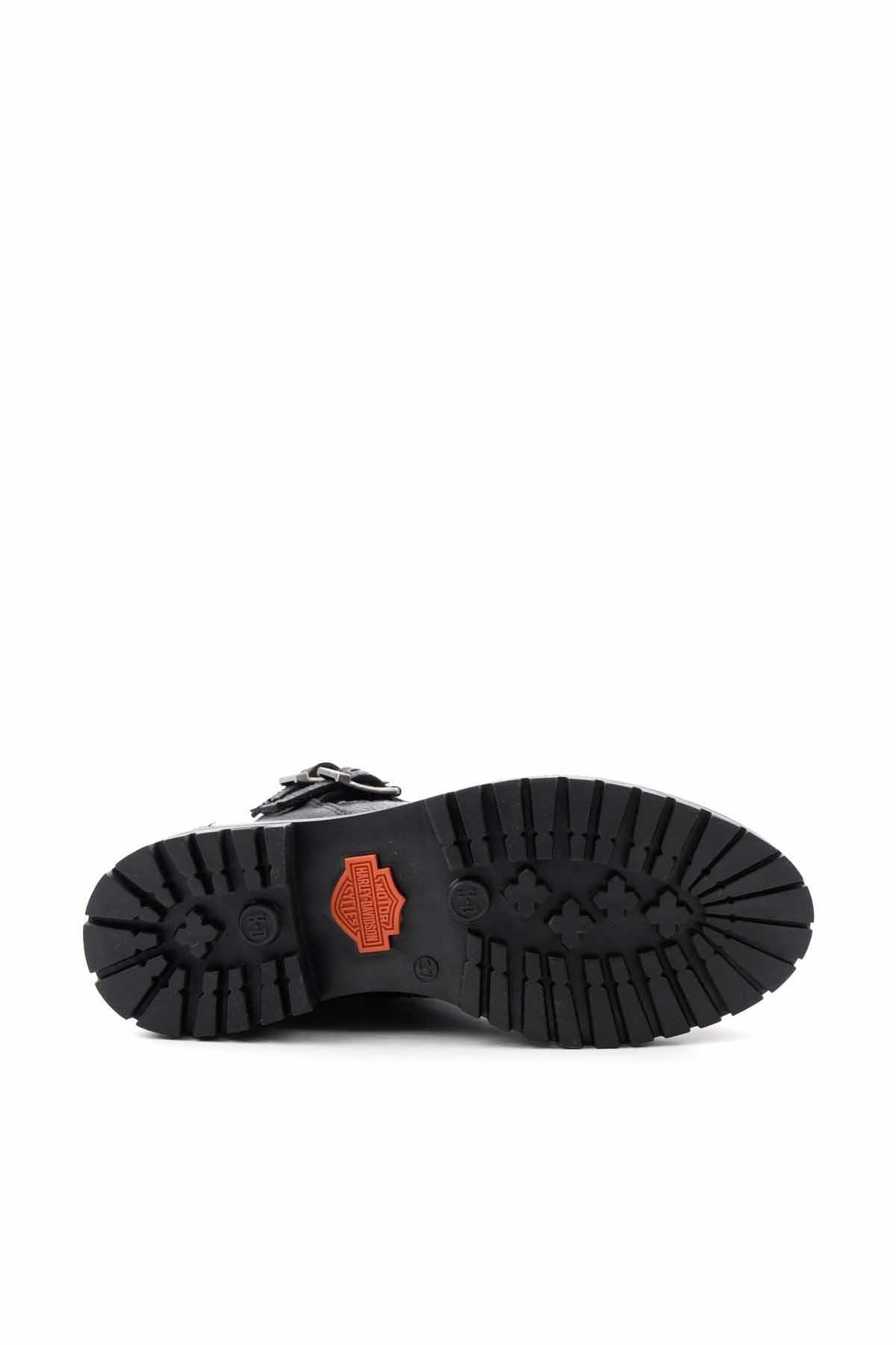 Black Hakiki Deri Kadın Bot & Bootie HD0777055603