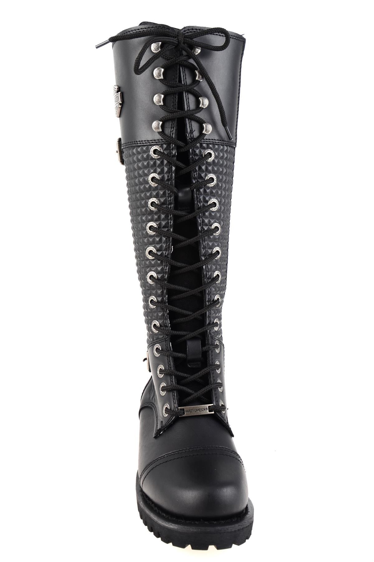 Black Hakiki Deri Kadın Bot & Bootie HD0777053303