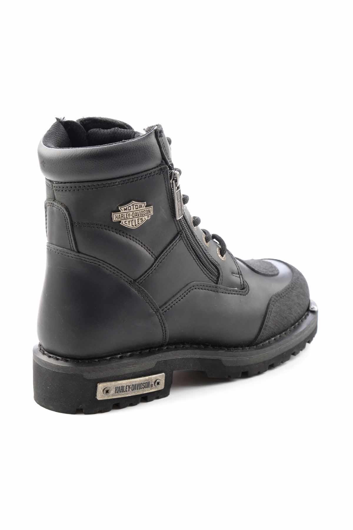 Black Hakiki Deri Kadın Bot & Bootie HD1777060003