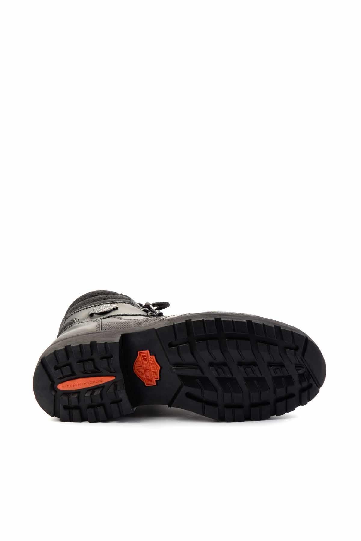 Black Hakiki Deri Kadın Bot & Bootie HD1777064803