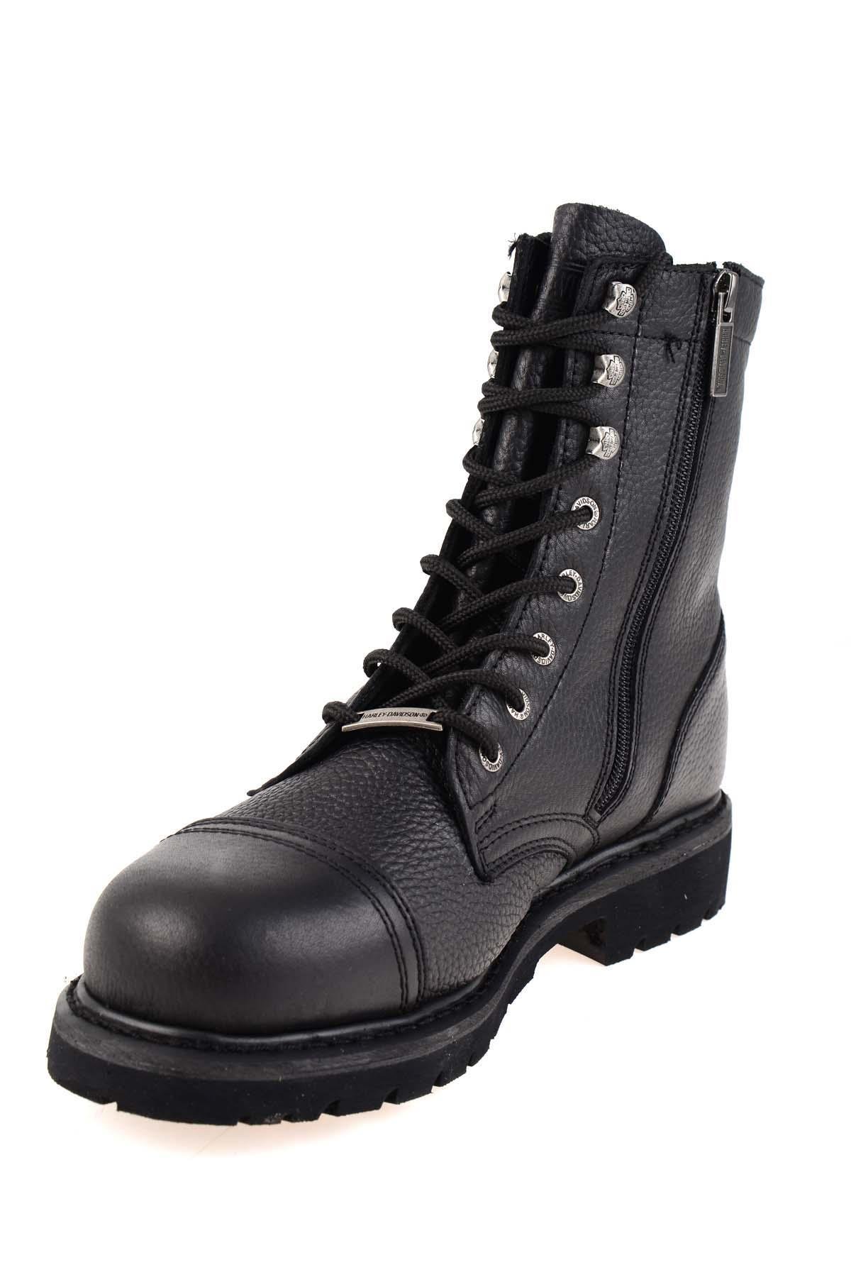 Black Hakiki Deri Kadın Bot & Bootie HD1777055303