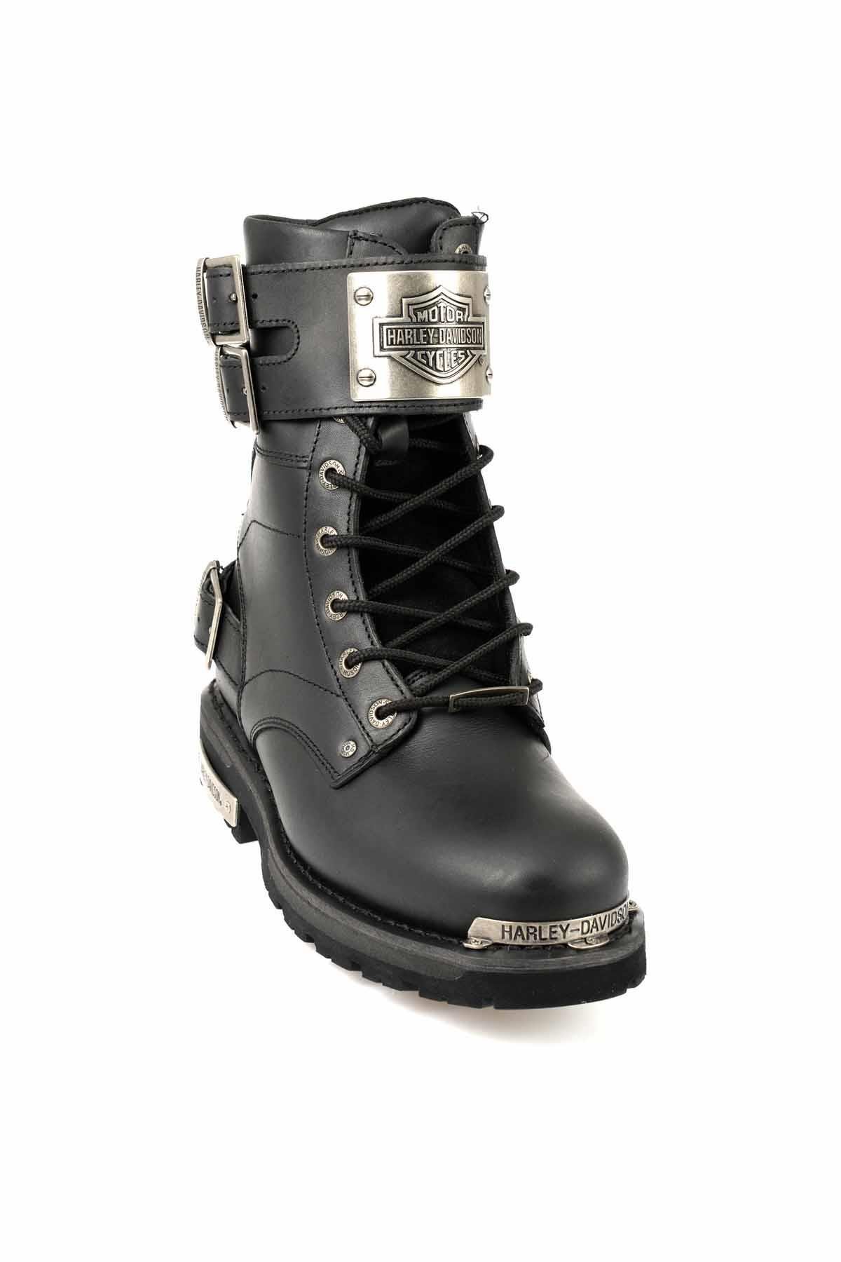 Black Hakiki Deri Kadın Bot & Bootie HD1777056003