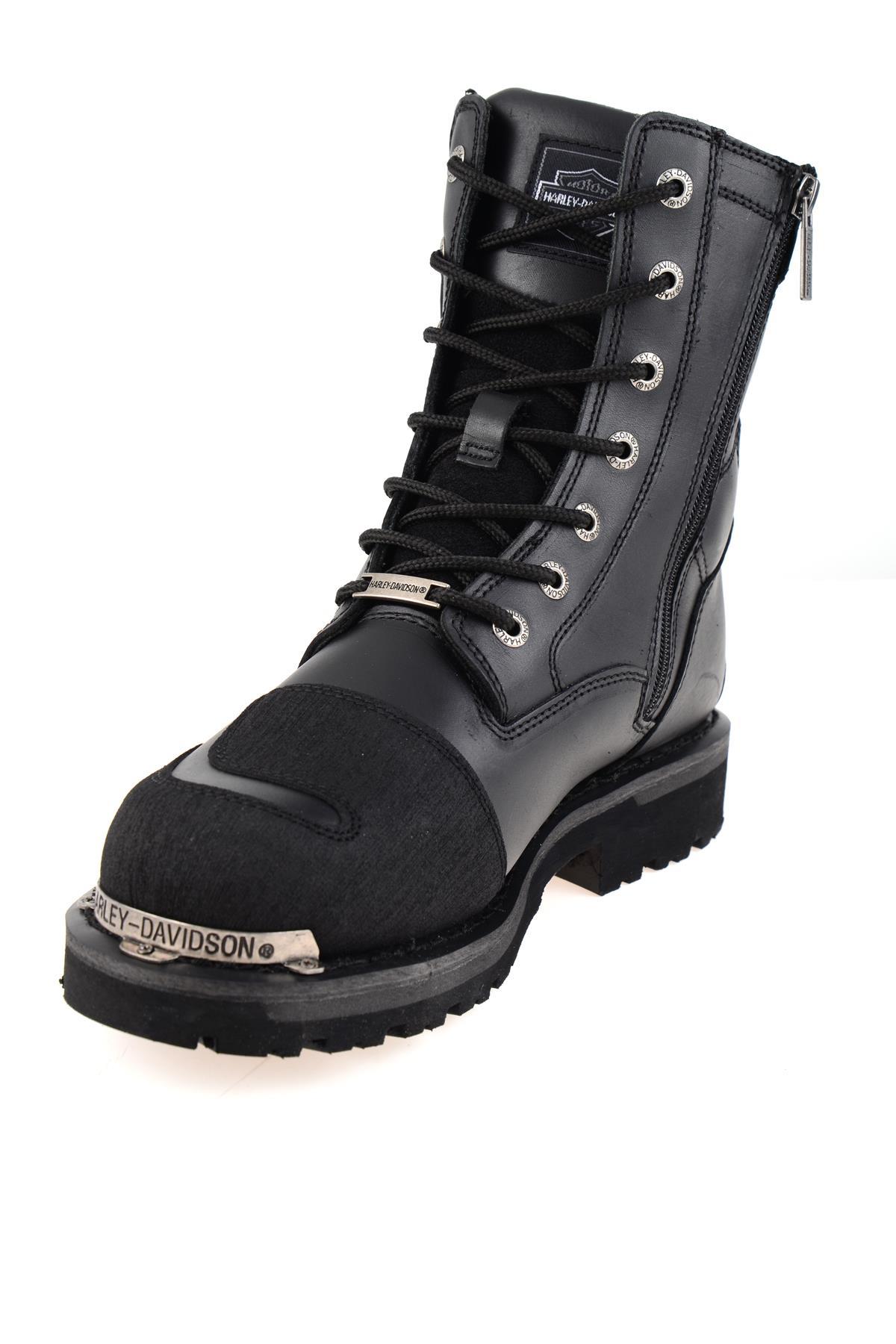 Black Hakiki Deri Kadın Bot & Bootie HD1777055203