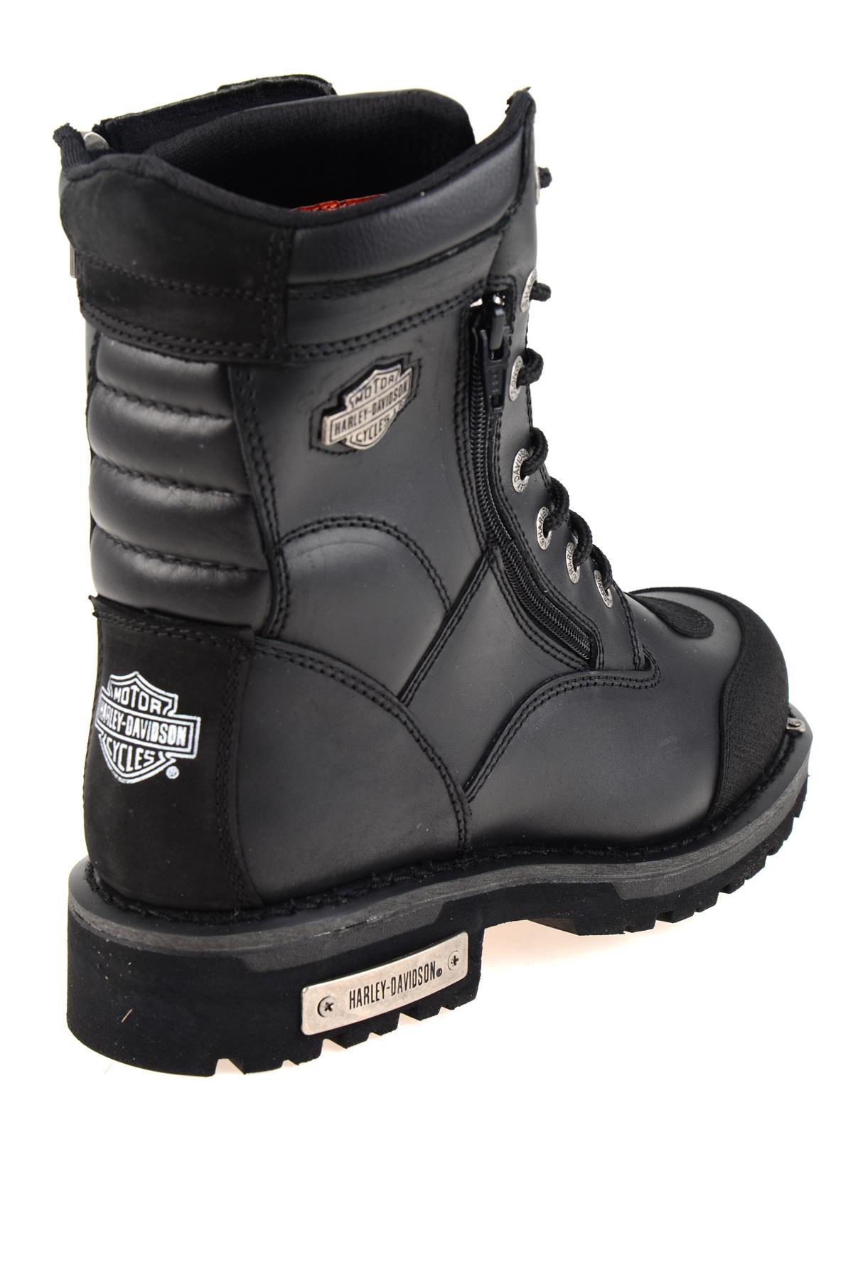 Black Hakiki Deri Kadın Bot & Bootie HD1777055203