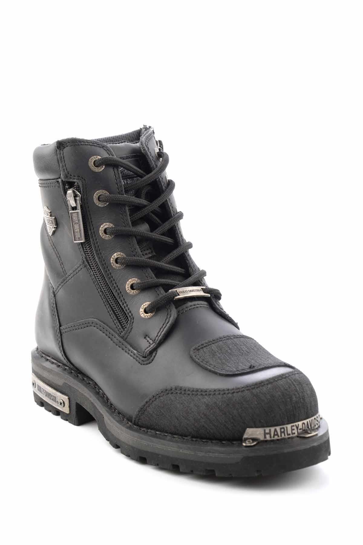 Black Hakiki Deri Kadın Bot & Bootie HD1777060003