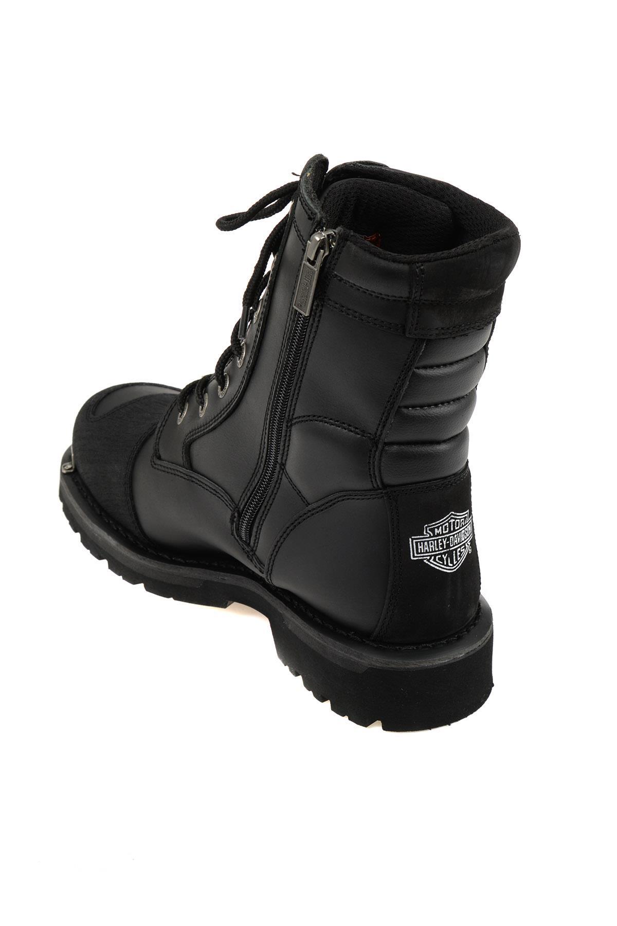 Black Hakiki Deri Kadın Bot & Bootie HD1777055203