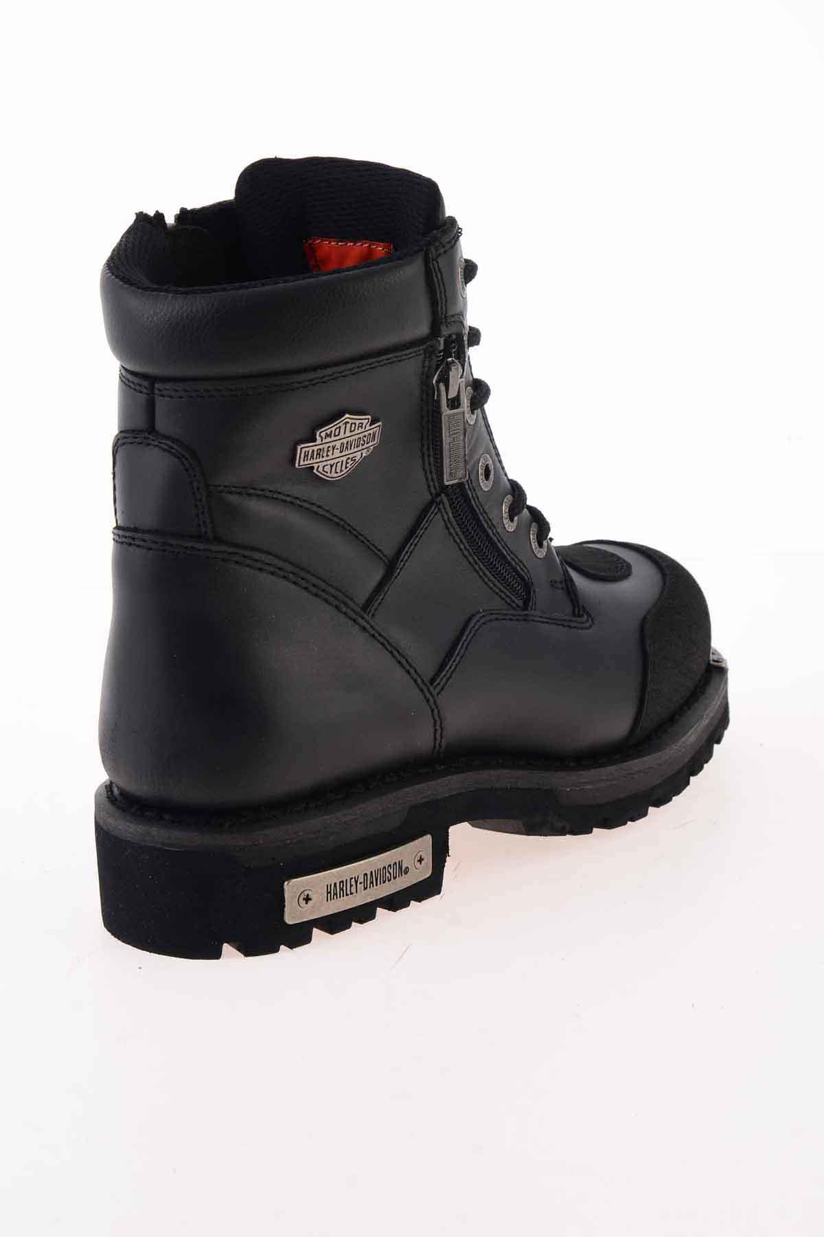 Black Hakiki Deri Kadın Bot & Bootie HD1777060003