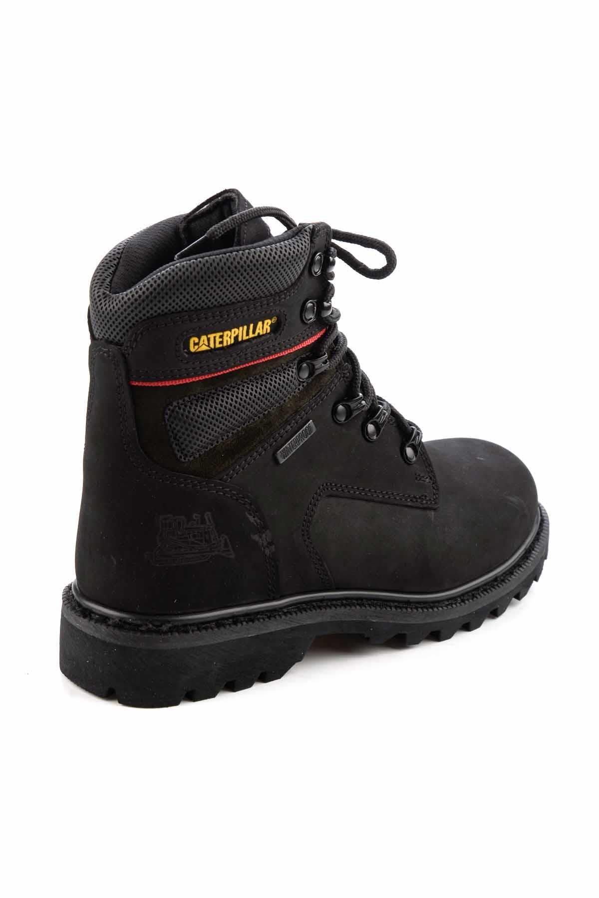 Black Leather Erkek Bot & Bootie CAT1111136301