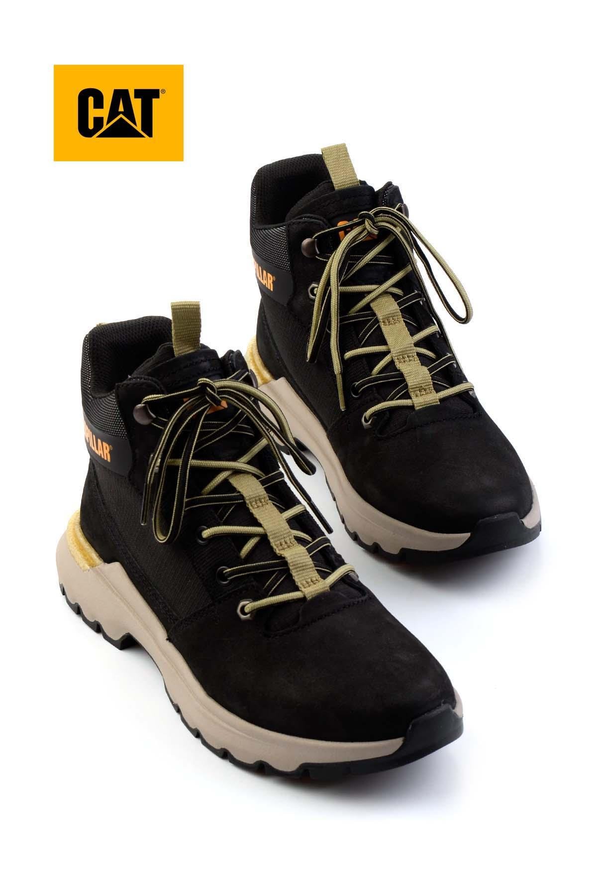 Black Leather Erkek Bot & Bootie CAT1111120801