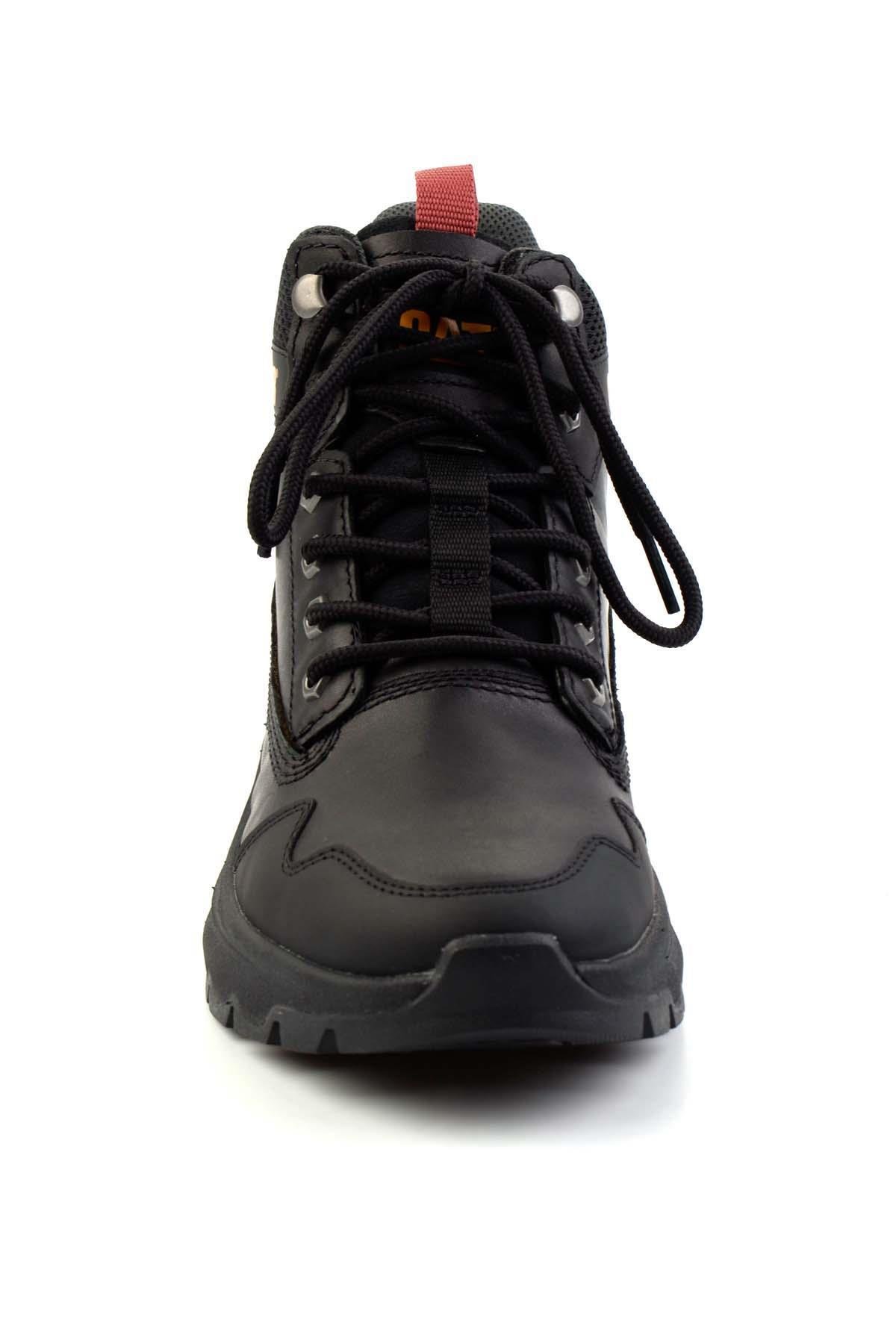 Black Leather Erkek Bot & Bootie CAT1111120903