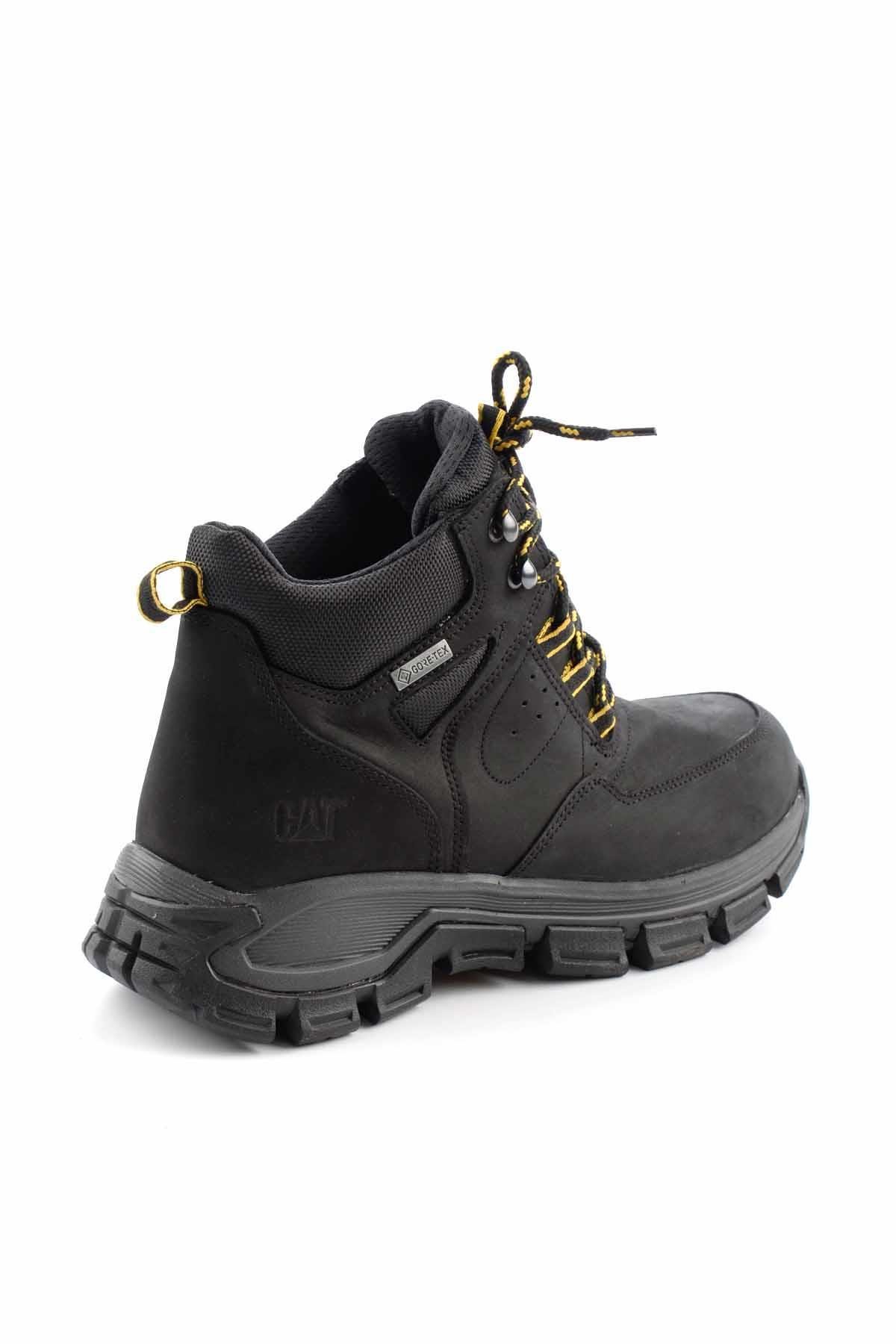 Black Leather Erkek Bot & Bootie CAT1111130601
