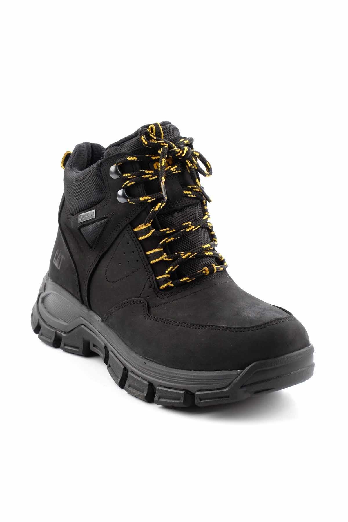 Black Leather Erkek Bot & Bootie CAT1111130601