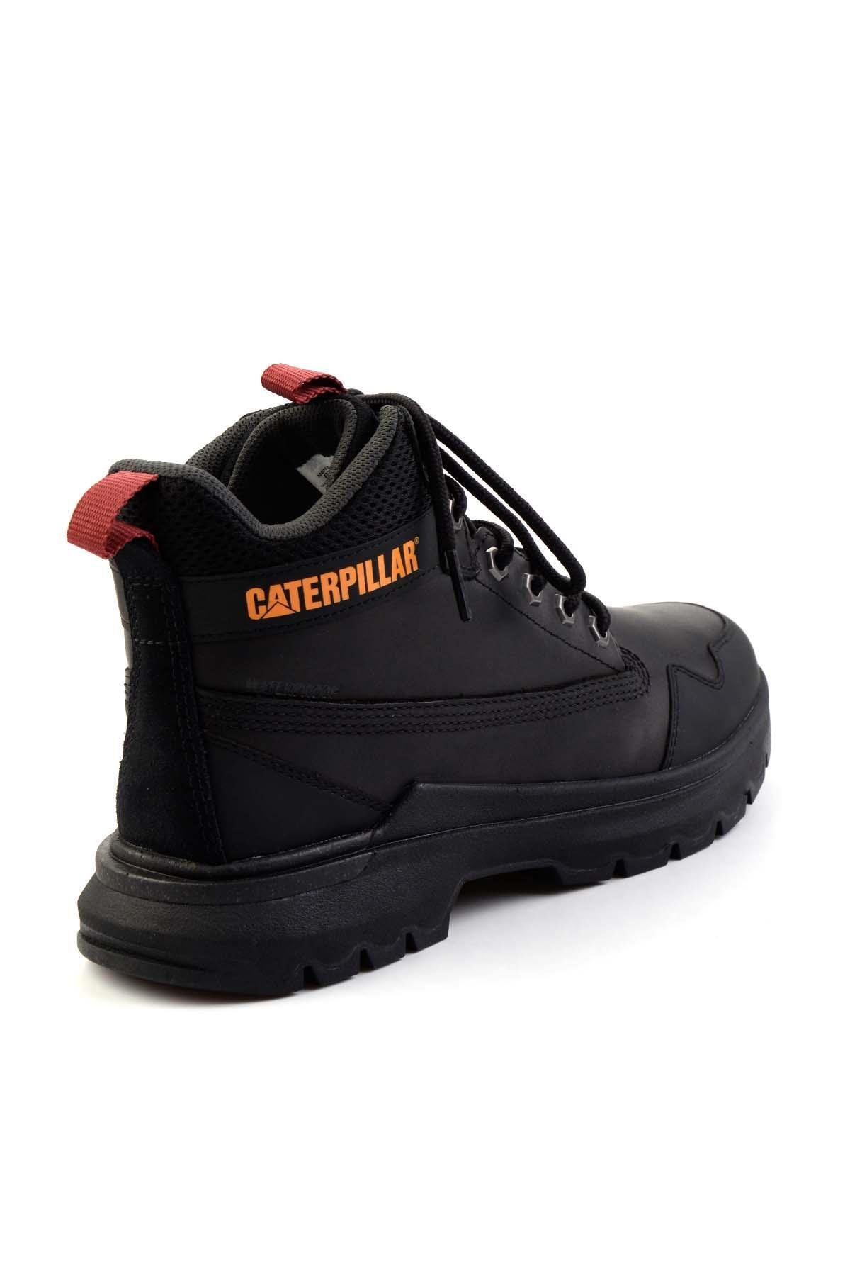 Black Leather Erkek Bot & Bootie CAT1111120903