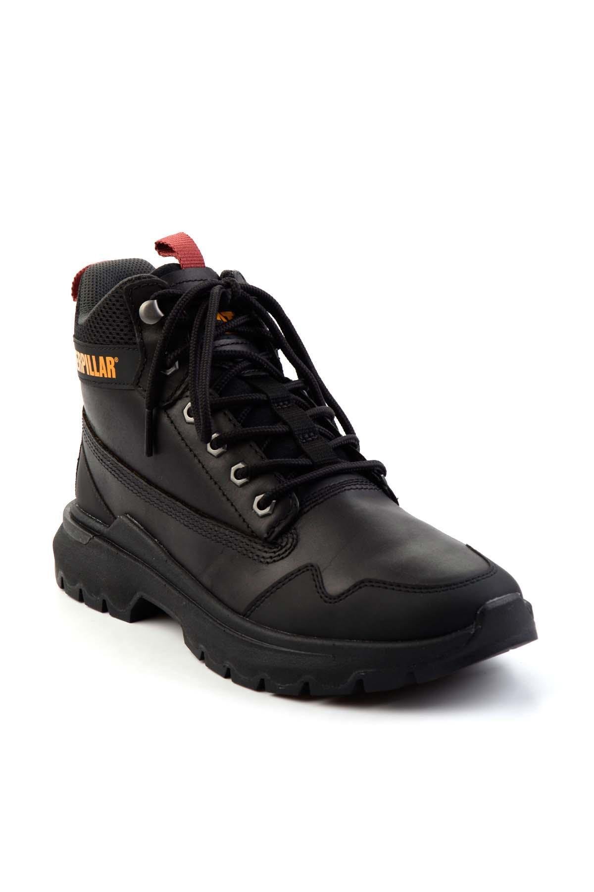 Black Leather Erkek Bot & Bootie CAT1111120903