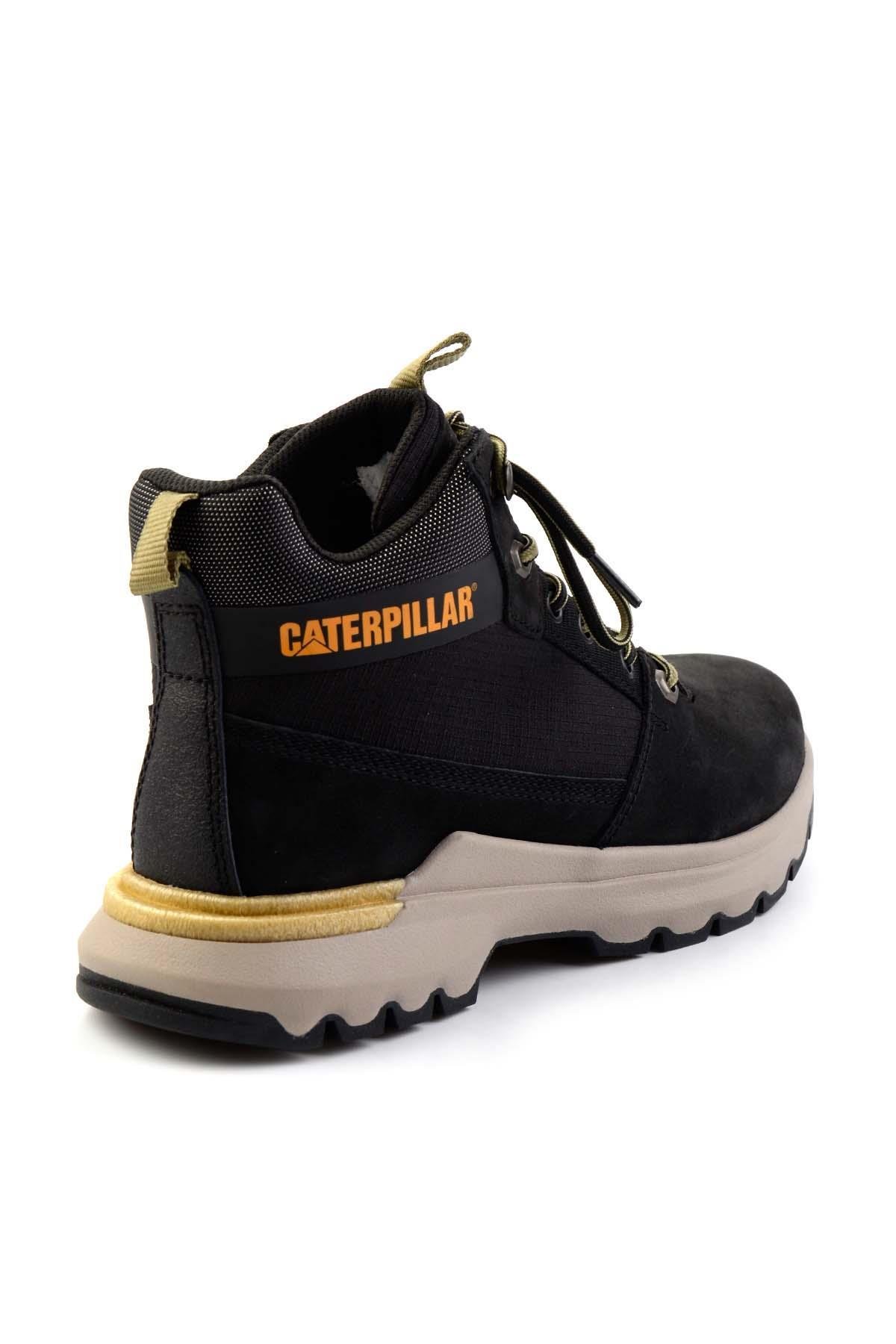 Black Leather Erkek Bot & Bootie CAT1111120801