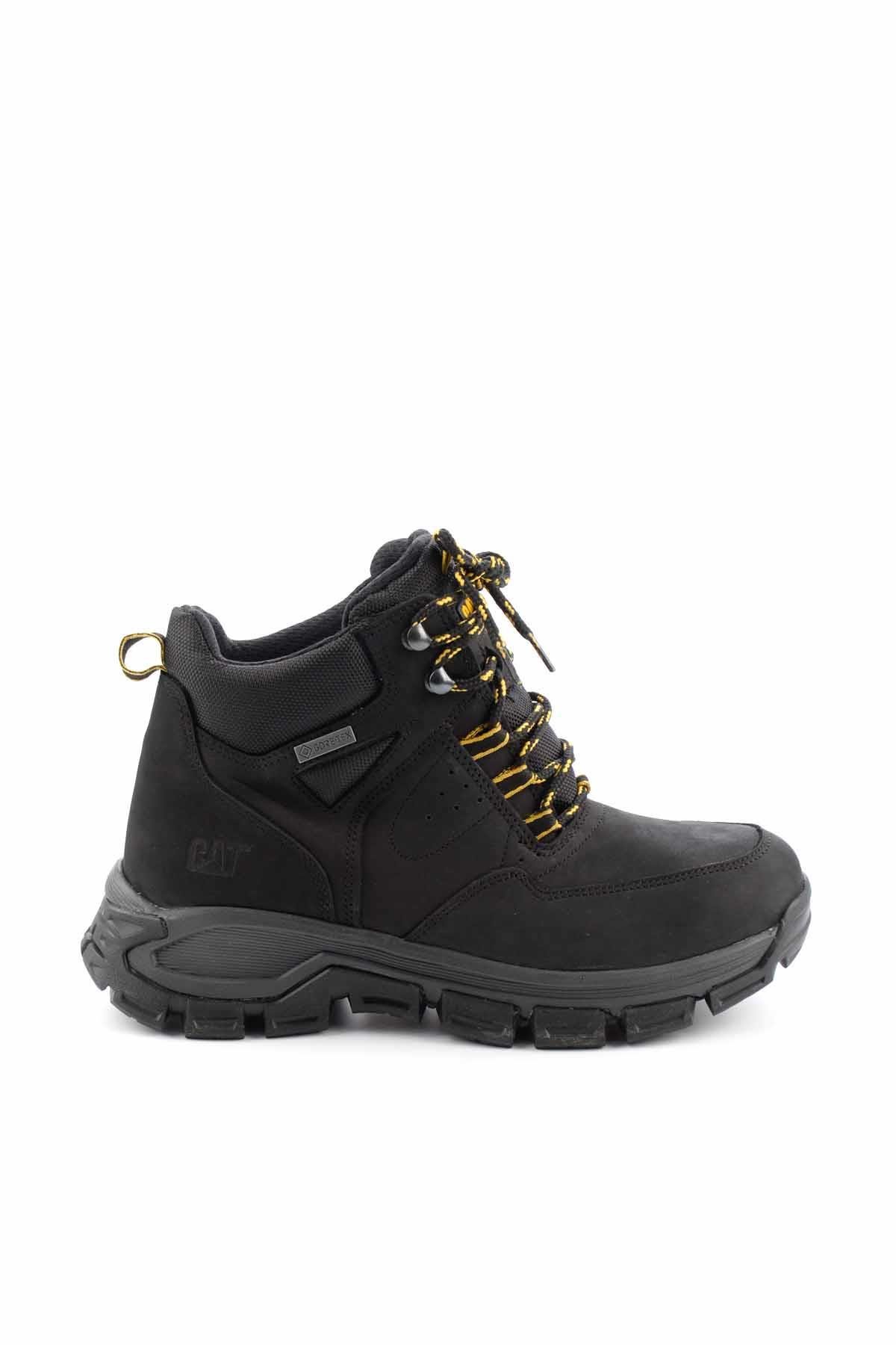 Black Leather Erkek Bot & Bootie CAT1111130601
