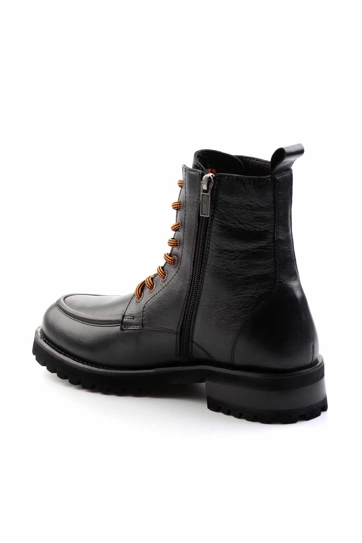 Black Leather Erkek Bot & Bootie HD1777005903