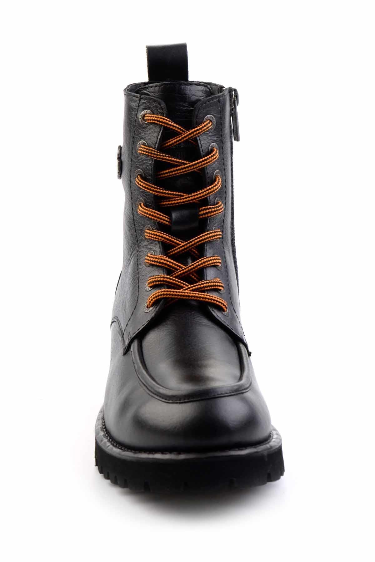 Black Leather Erkek Bot & Bootie HD1777005903