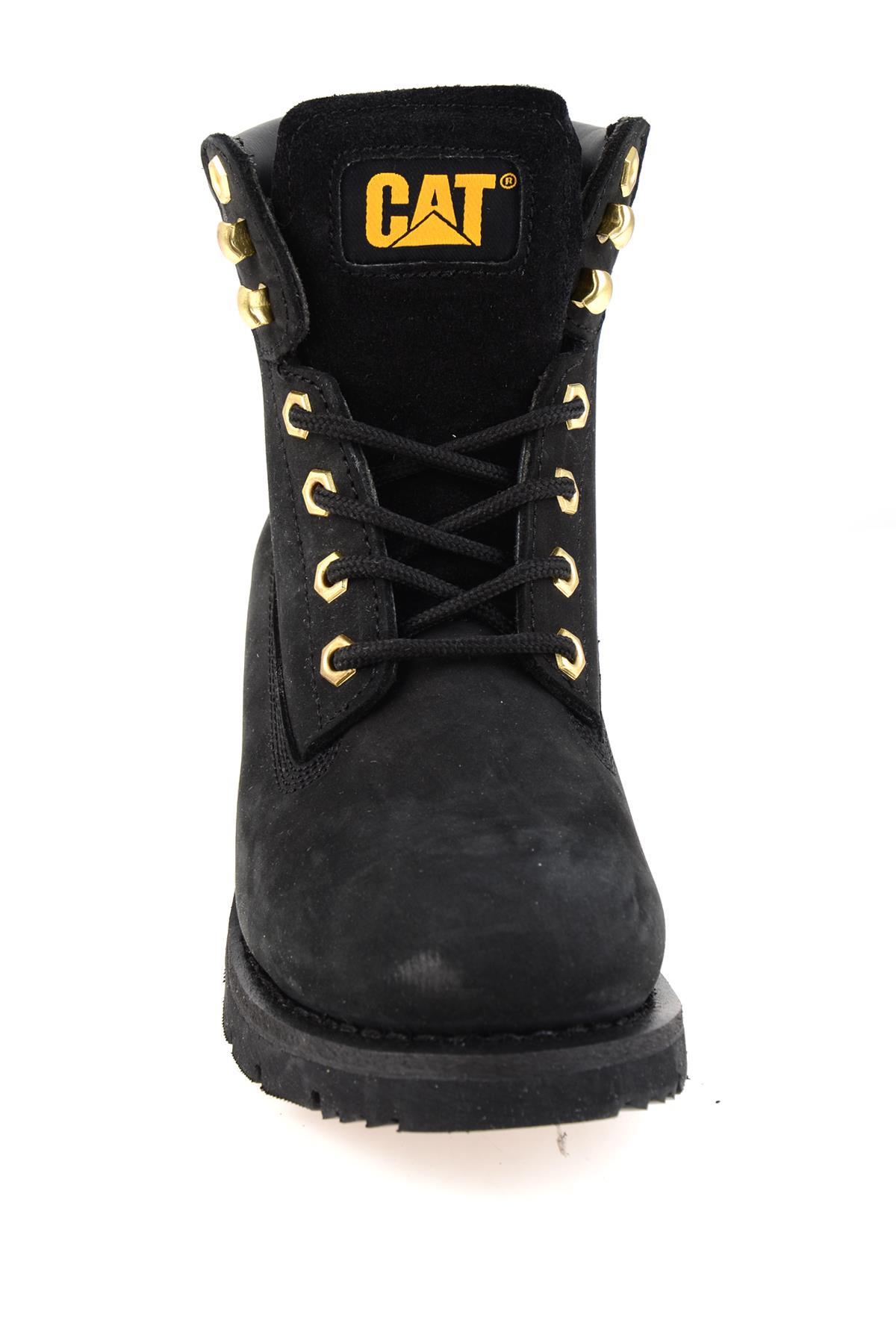 Black Leather Kadın Bot & Bootie CAT0111083401