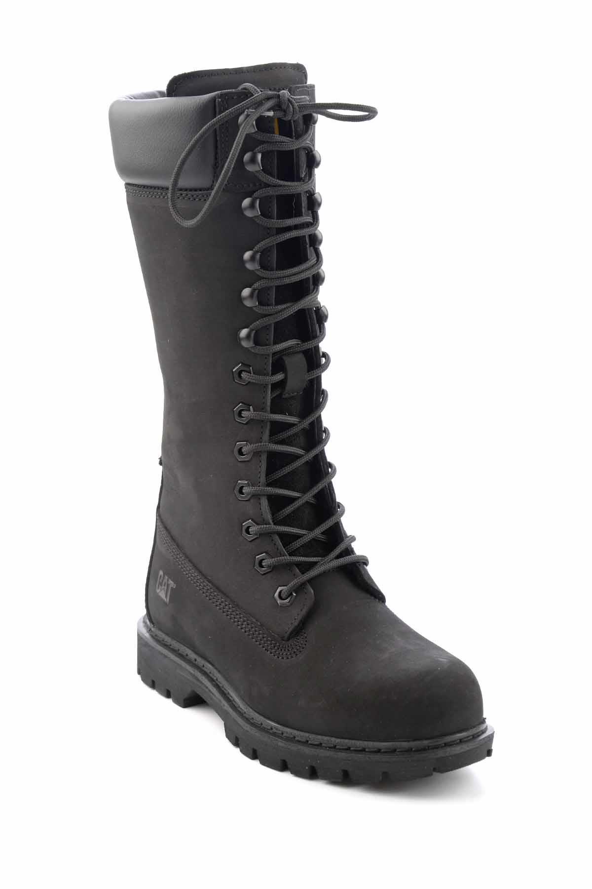 Black Leather Kadın Bot & Bootie CAT0111121401