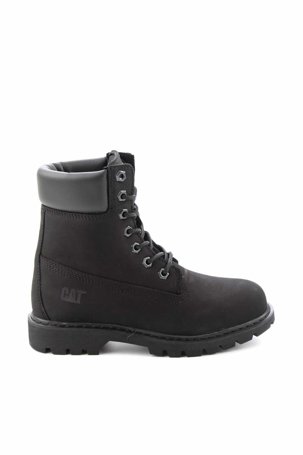 Black Leather Kadın Bot & Bootie CAT0111009901