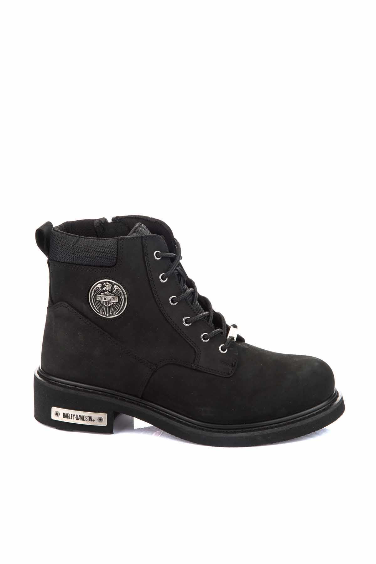 Black Nubuk Hakiki Deri Kadın Bot & Bootie HD1777009801