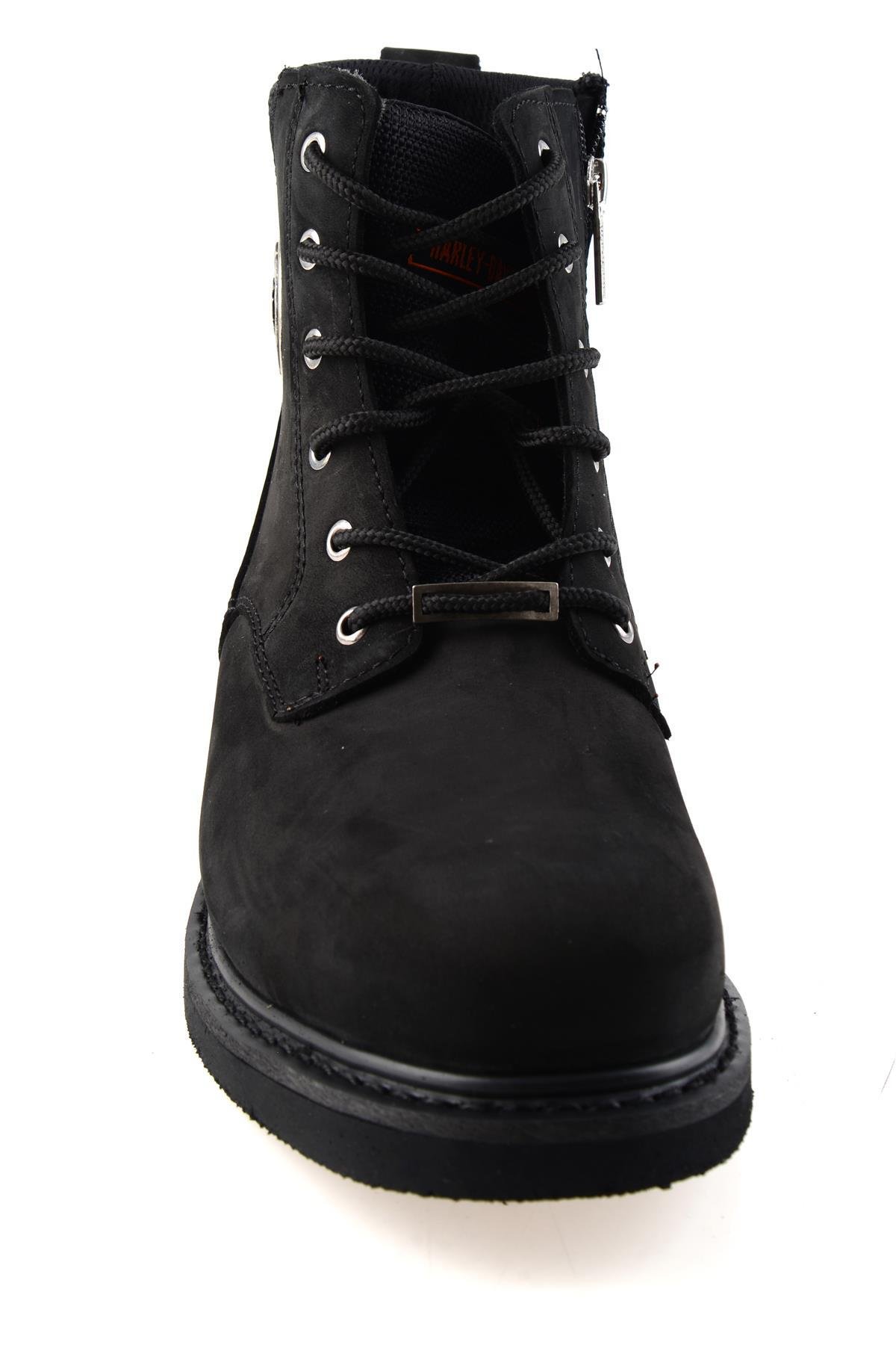 Black Nubuk Hakiki Deri Kadın Bot & Bootie HD1777009801
