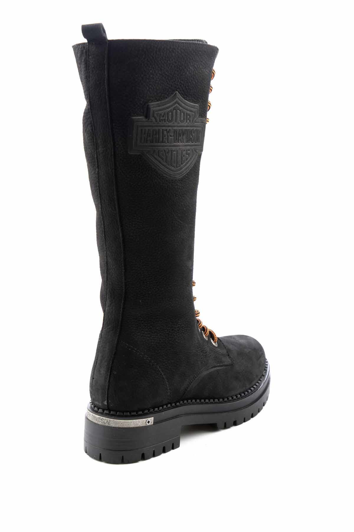 Black Nubuk Hakiki Deri Kadın Bot & Bootie HD0777002801