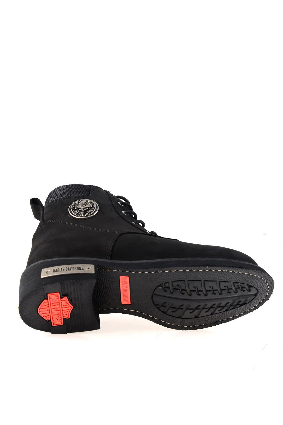 Black Nubuk Hakiki Deri Kadın Bot & Bootie HD1777009801