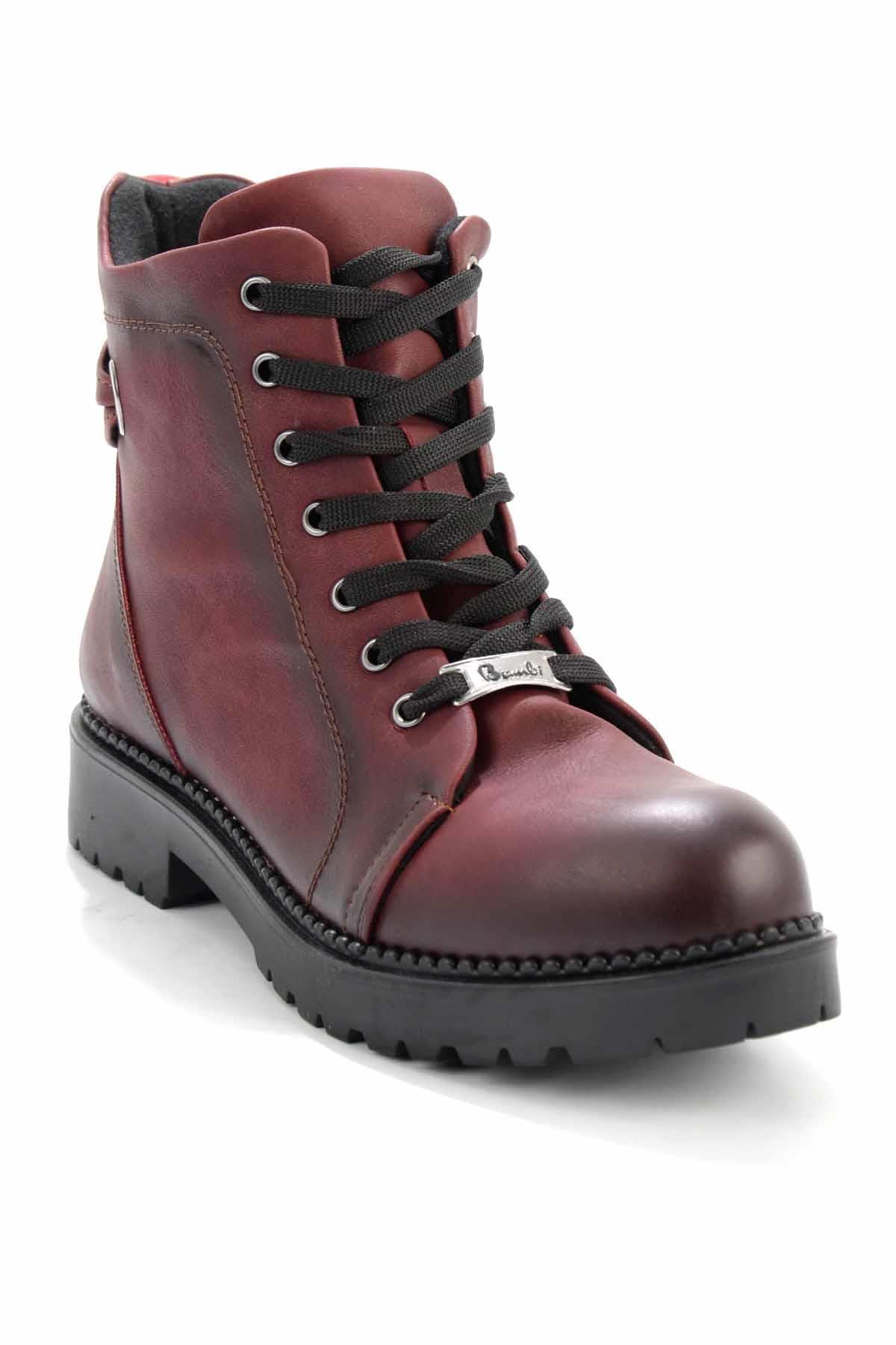 Bordo  Kadın Bot & Bootie M0586215809