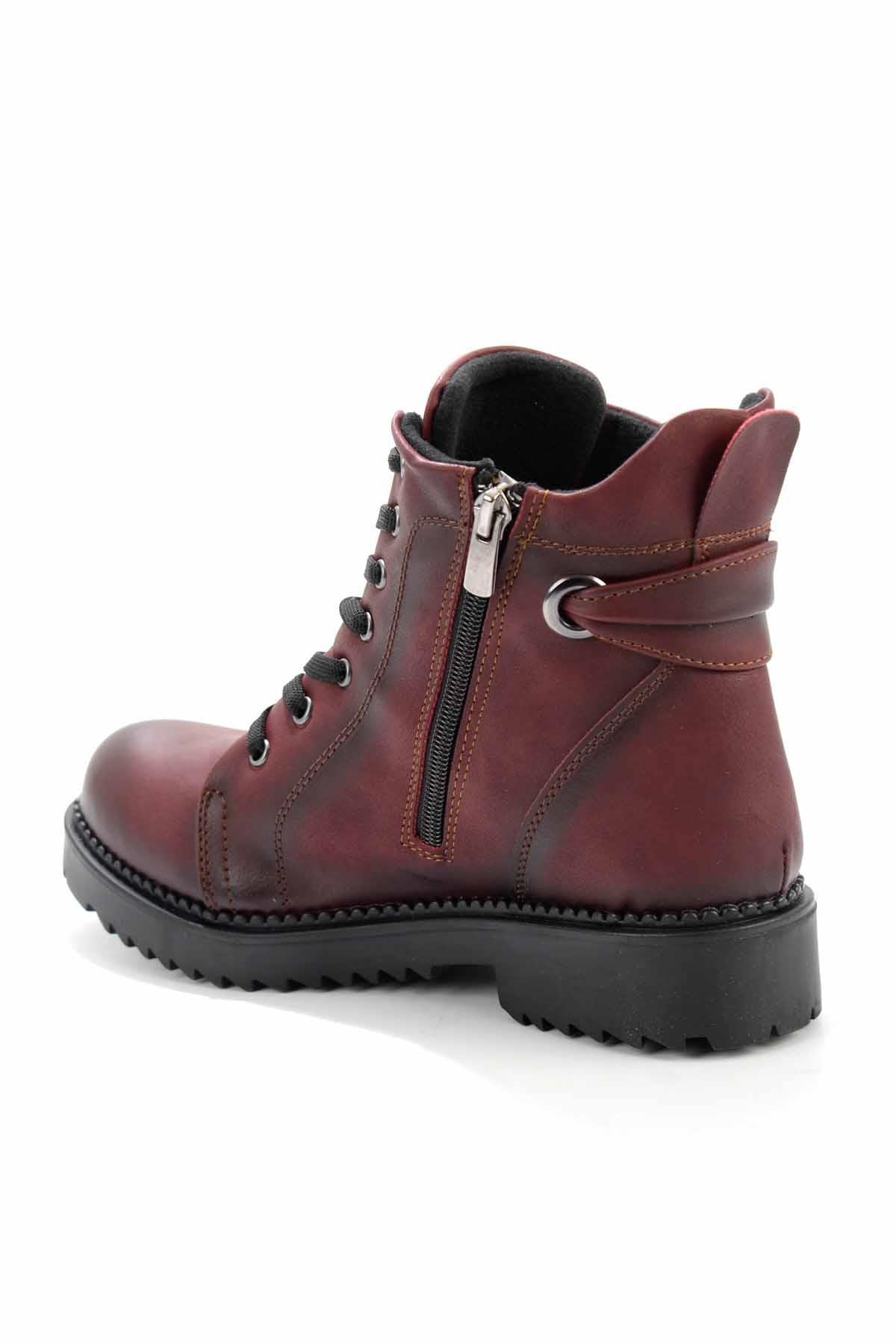 Bordo  Kadın Bot & Bootie M0586215809