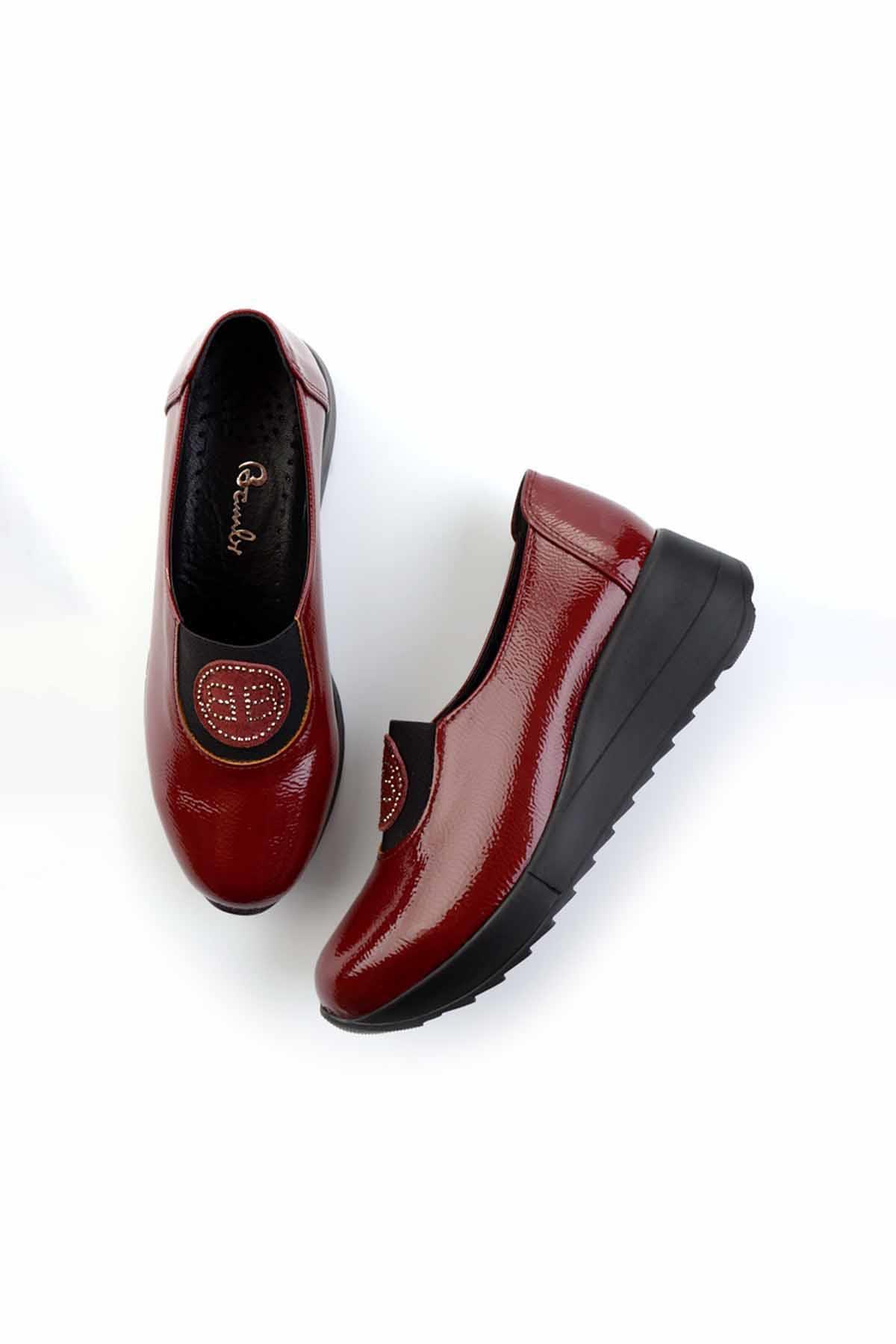 Bordo  Kadın Casual Ayakkabı K01586391108