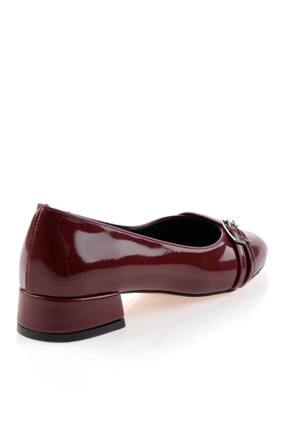 Bordo  Kadın Klasik Topuklu Ayakkabı K01213035398