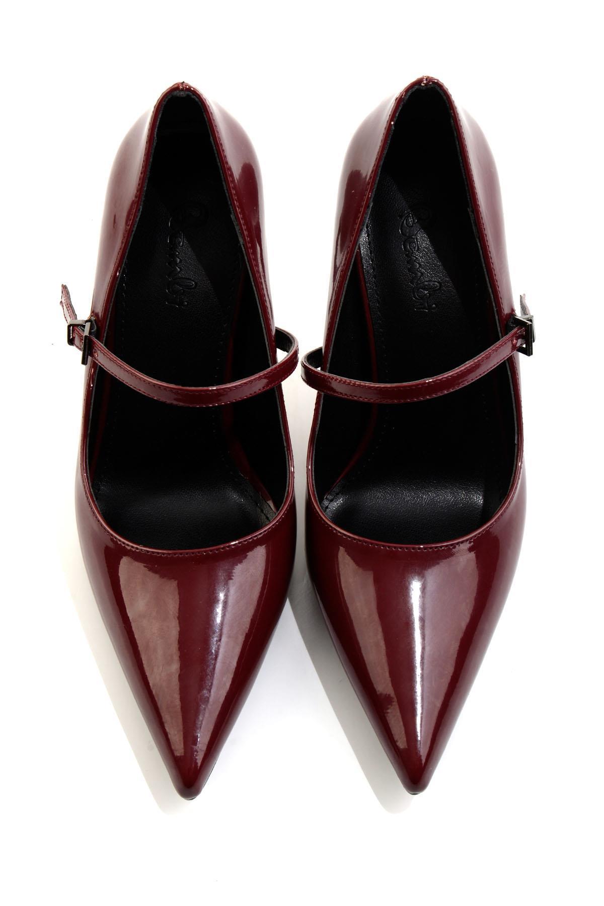 Bordo  Kadın Klasik Topuklu Ayakkabı K01565016298