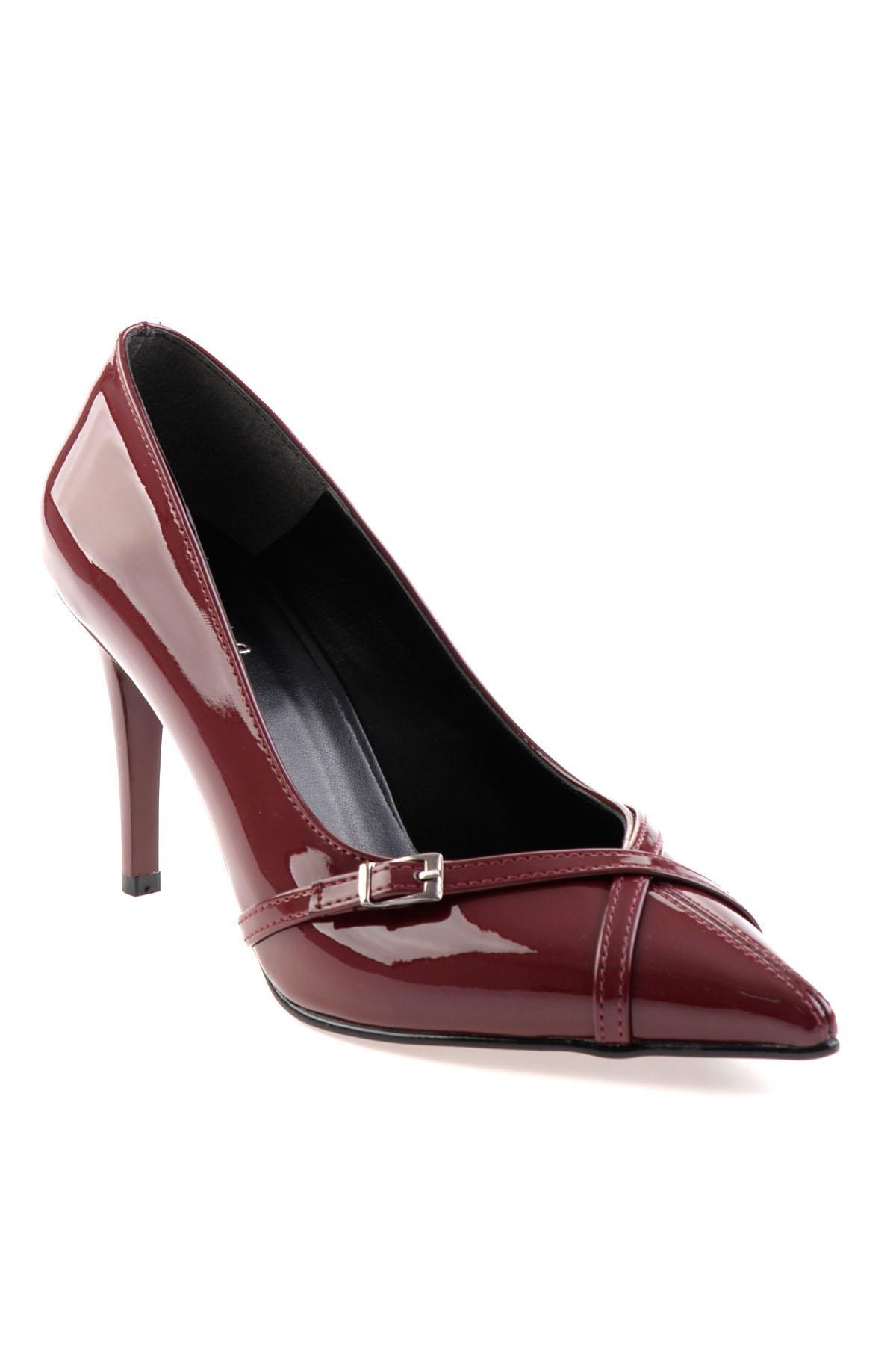 Bordo  Kadın Klasik Topuklu Ayakkabı K01992153098