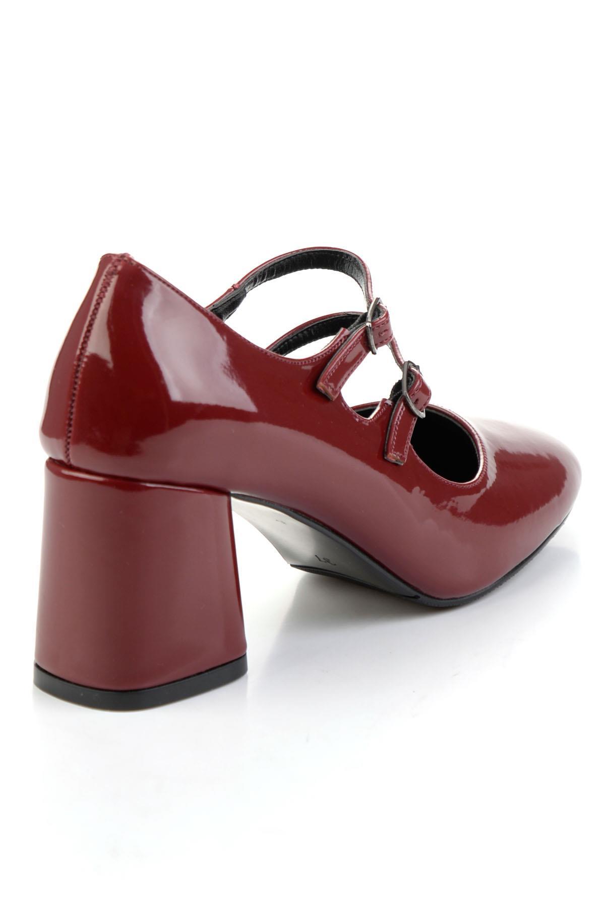 Bordo  Kadın Klasik Topuklu Ayakkabı K01565016398