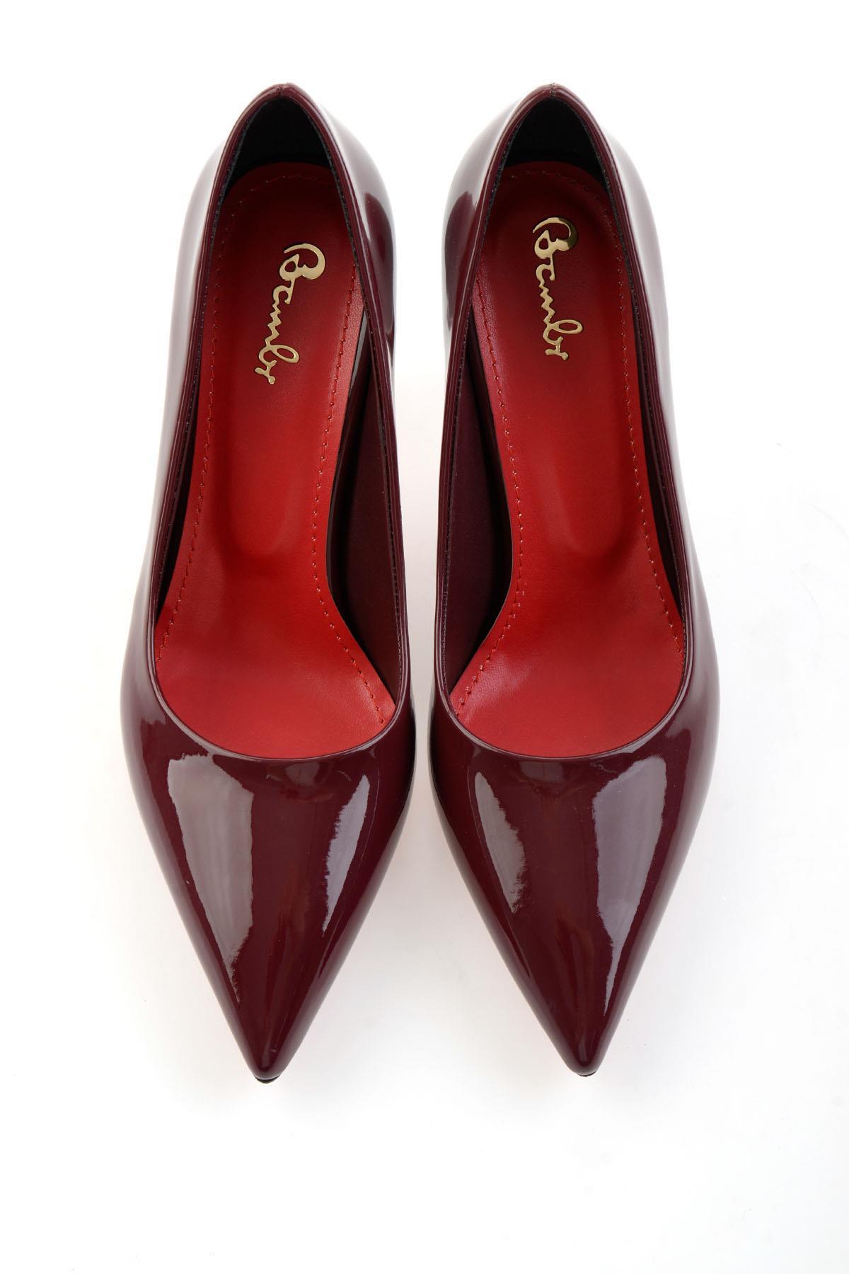 Bordo  Kadın Klasik Topuklu Ayakkabı K01231083598