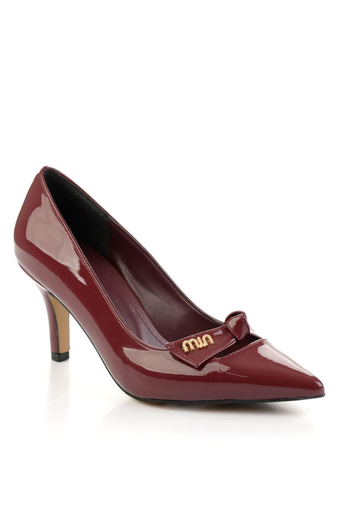 Bordo  Kadın Klasik Topuklu Ayakkabı K01231463798