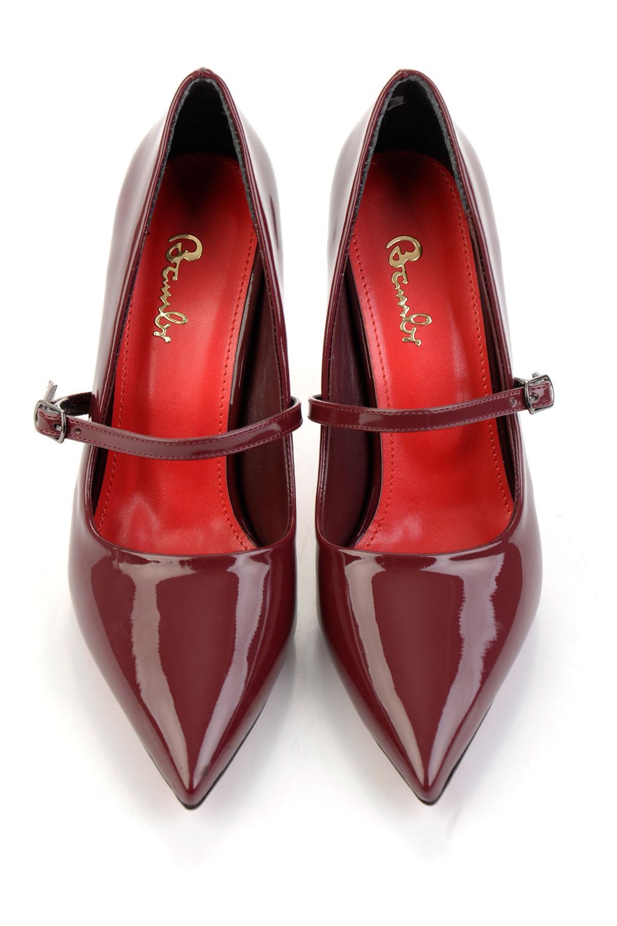 Bordo  Kadın Klasik Topuklu Ayakkabı K01231452098