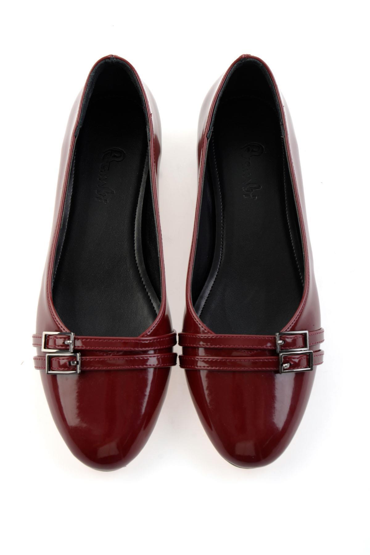 Bordo  Kadın Klasik Topuklu Ayakkabı K01213035398