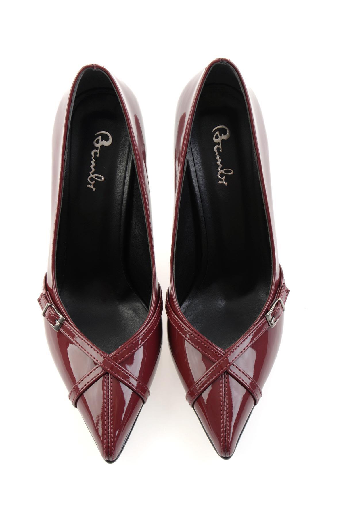 Bordo  Kadın Klasik Topuklu Ayakkabı K01992153098