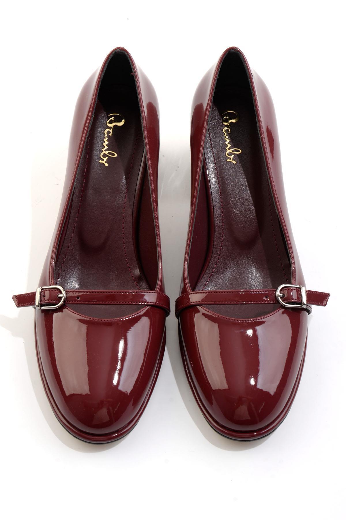 Bordo  Kadın Klasik Topuklu Ayakkabı K01231468998