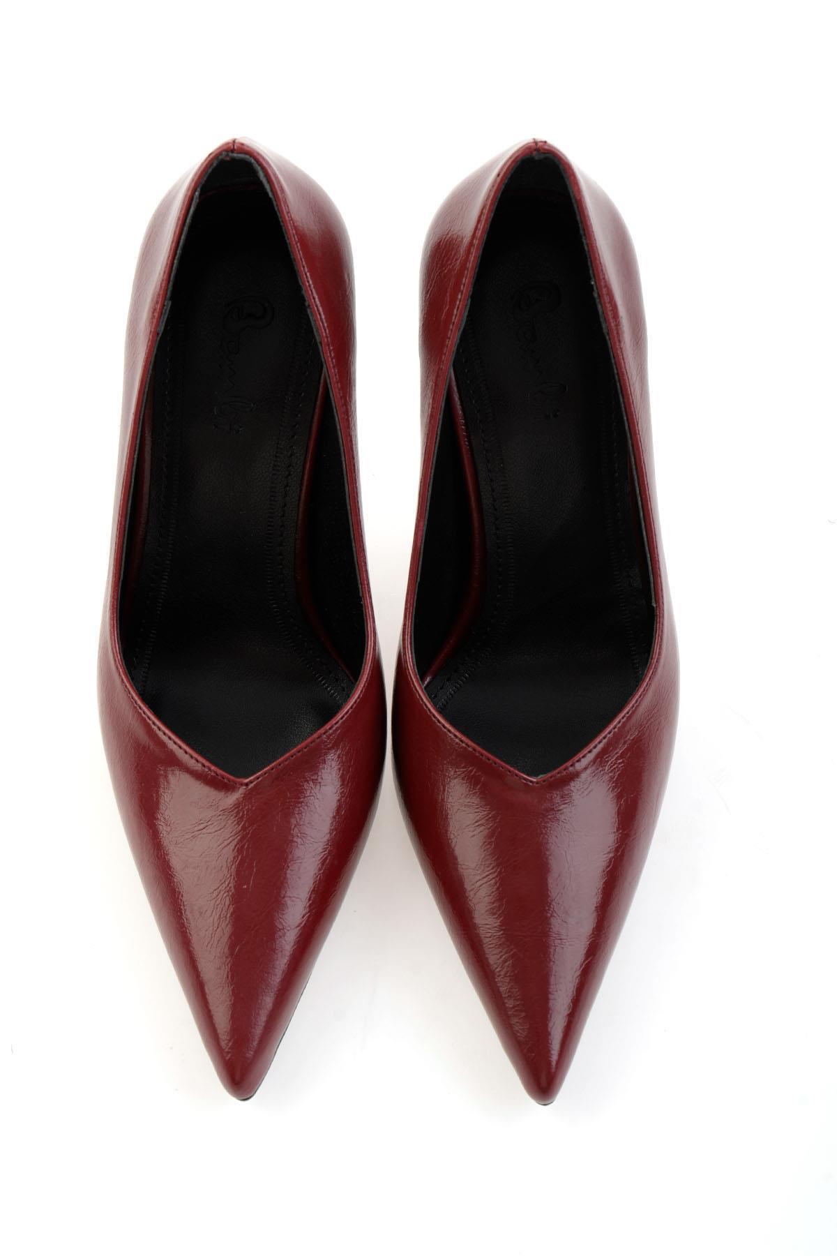 Bordo  Kadın Klasik Topuklu Ayakkabı K01565016042