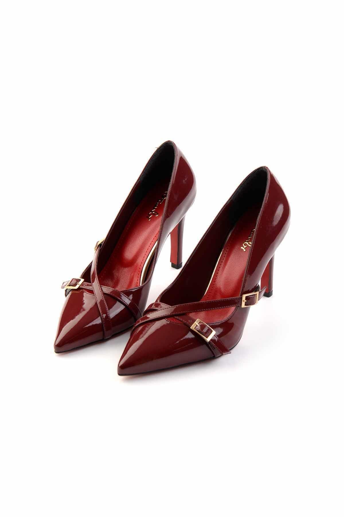 Bordo  Kadın Klasik Topuklu Ayakkabı K01231407708
