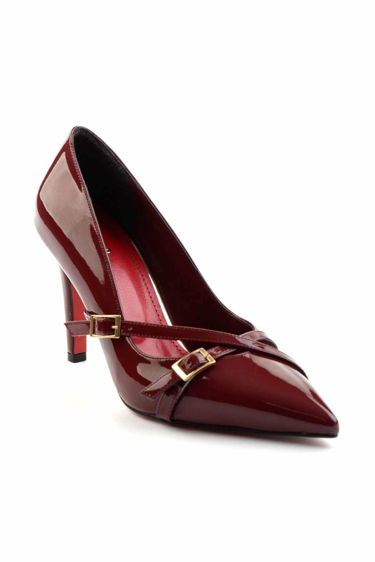 Bordo  Kadın Klasik Topuklu Ayakkabı K01231407708