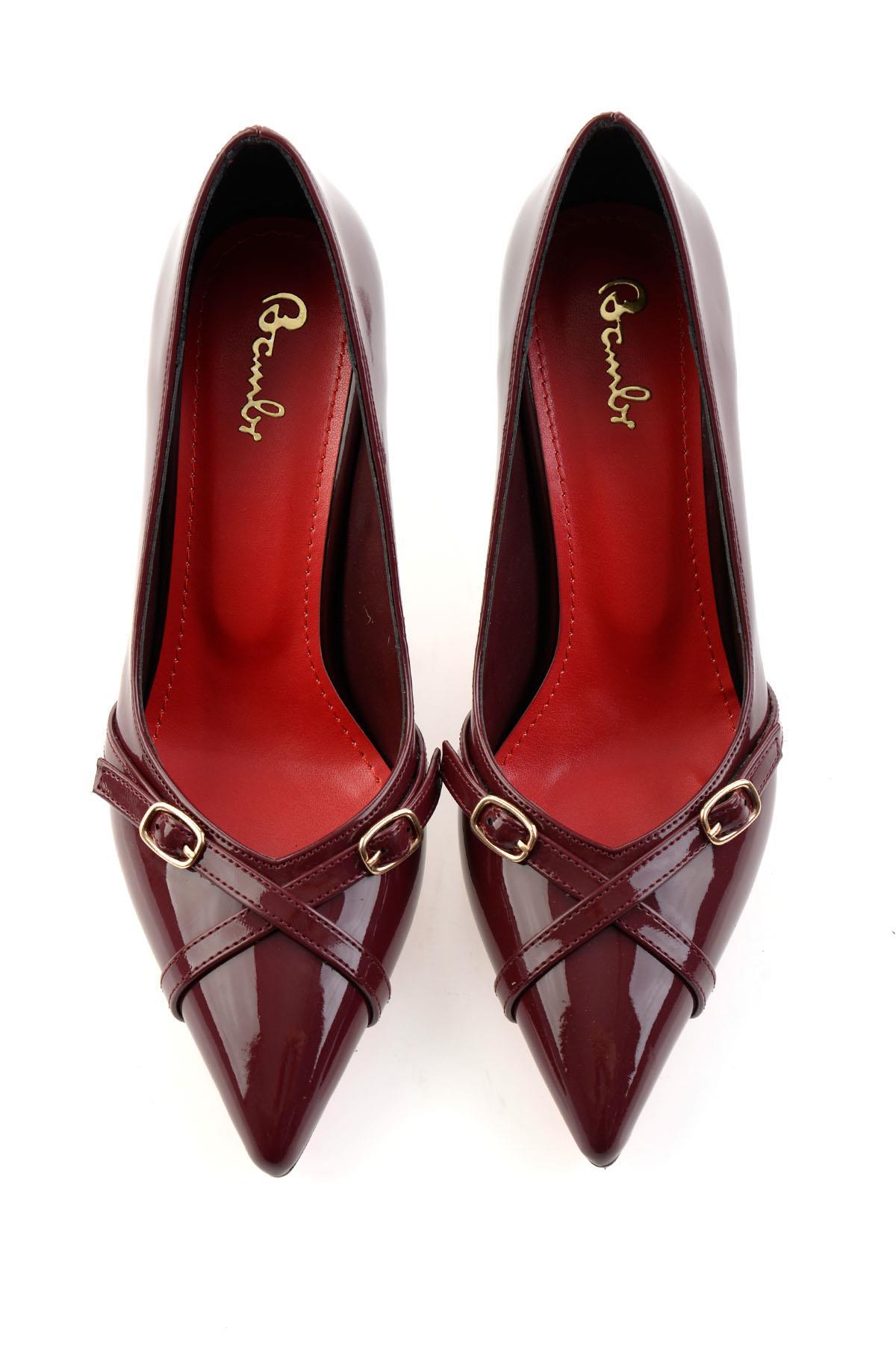 Bordo  Kadın Klasik Topuklu Ayakkabı K01231401408