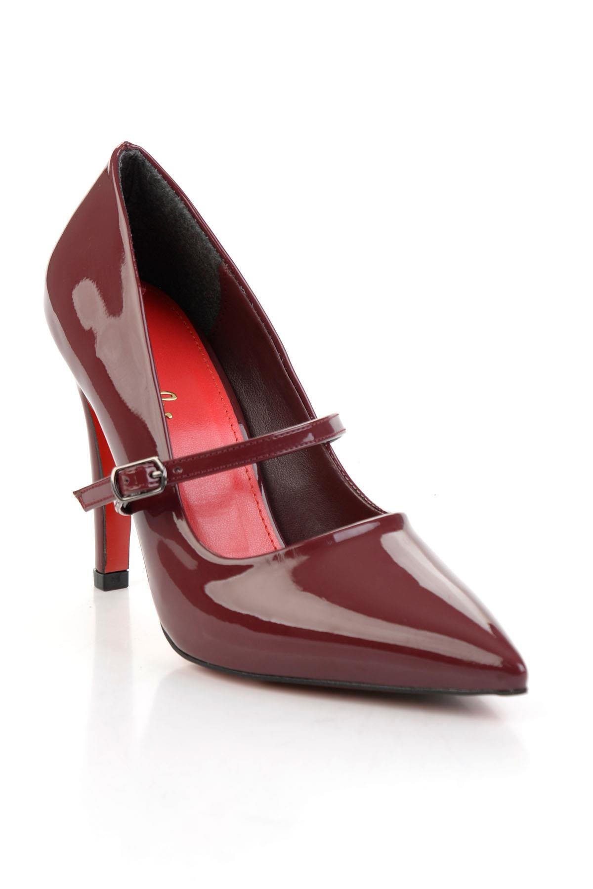 Bordo  Kadın Klasik Topuklu Ayakkabı K01231452098