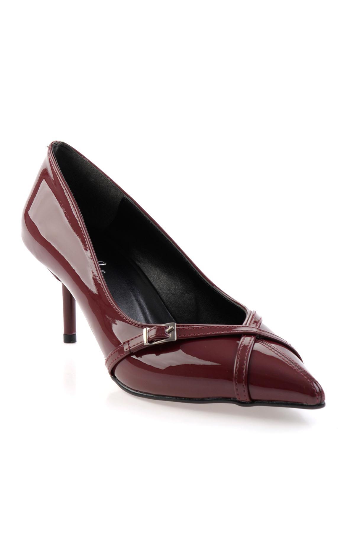 Bordo  Kadın Klasik Topuklu Ayakkabı K01992153398