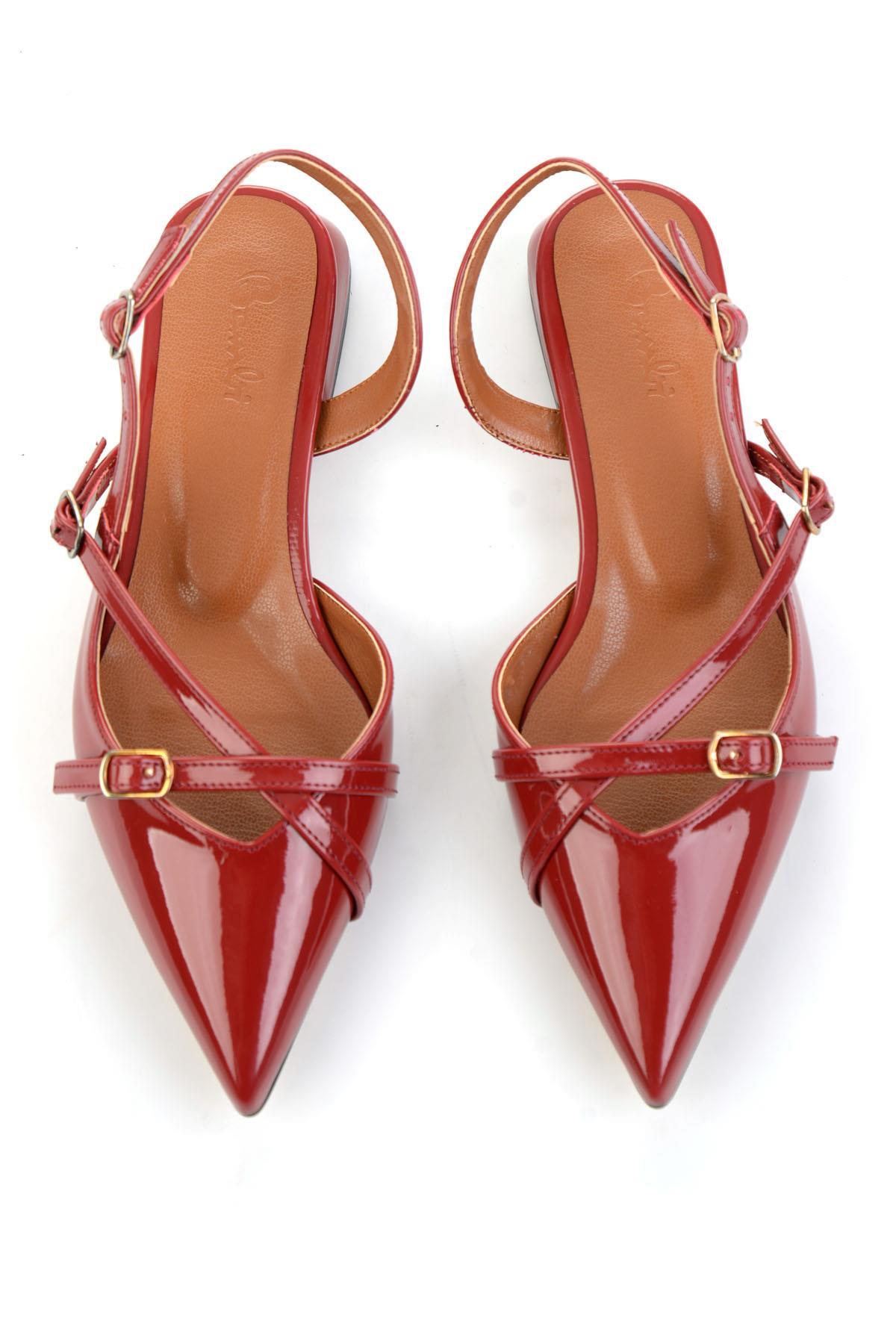 Bordo  Kadın Klasik Topuklu Ayakkabı K01226015408